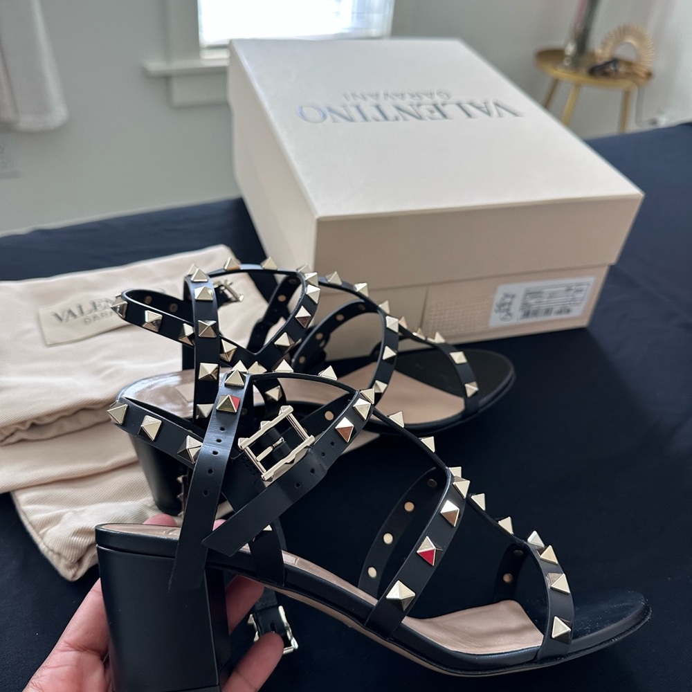 Valentino Black Studded Heels
